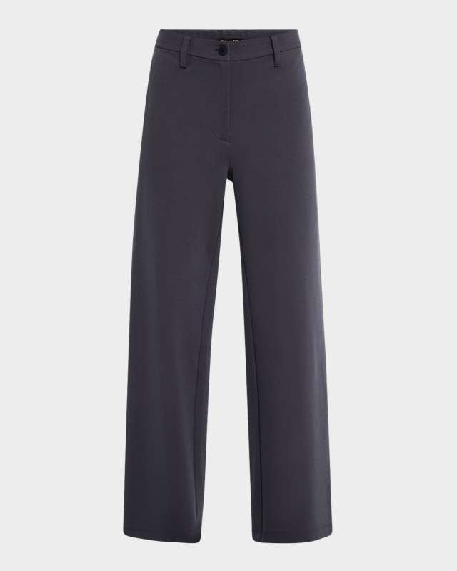 Petite Wide-Leg Flex Ponte Trousers